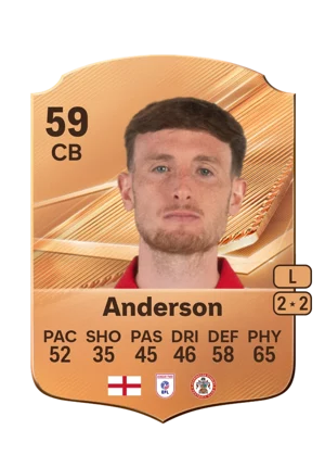 Anderson - 59 - Rare EA FC 27 card