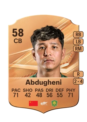 Abdugheni - 58 - Rare EA FC 27 card