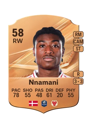 Nnamani - 58 - Rare EA FC 27 card