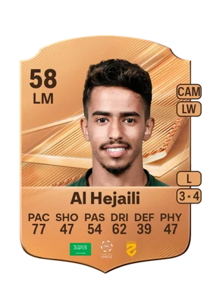 Al Hejaili - 58 - Rare EA FC 27 card