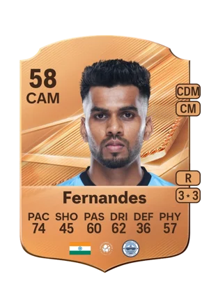 Fernandes - 58 - Rare EA FC 27 card