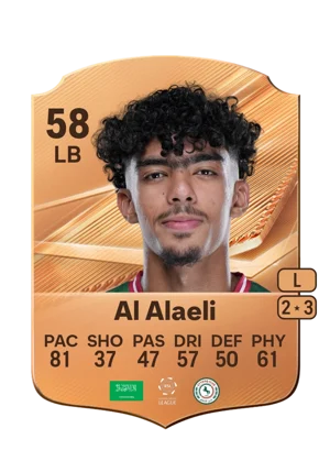 Al Alaeli - 58 - Rare EA FC 27 card