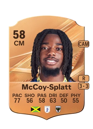 McCoy-Splatt - 58 - Rare EA FC 27 card