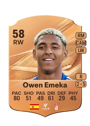 Owen Emeka - 58 - Rare EA FC 27 card