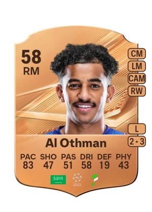 Al Othman - 58 - Rare EA FC 27 card