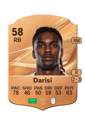 Darisi - 58 - Rare EA FC 27 card