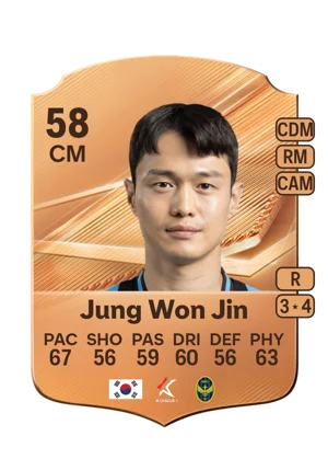 Jung Won Jin - 58 - Rare EA FC 27 card