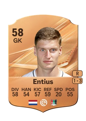 Entius - 58 - Rare EA FC 27 card