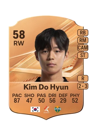 Kim Do Hyun - 58 - Rare EA FC 27 card