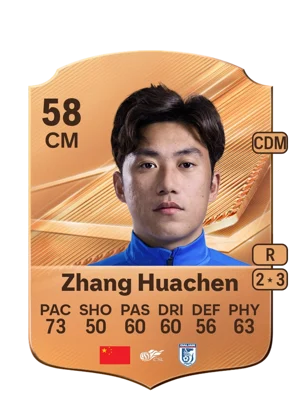 Zhang Huachen - 58 - Rare EA FC 27 card