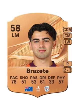 Brazete - 58 - Rare EA FC 27 card