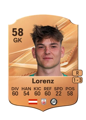 Lorenz - 58 - Rare EA FC 27 card