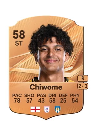 Chiwome - 58 - Rare EA FC 27 card
