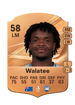 Walatee - 58 - Rare EA FC 27 card