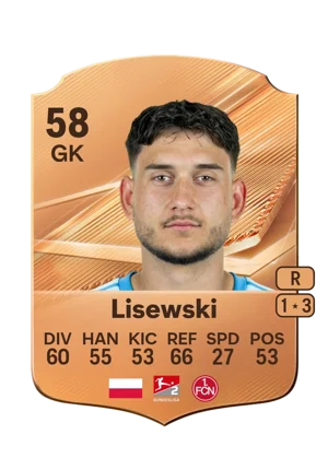 Lisewski - 58 - Rare EA FC 27 card