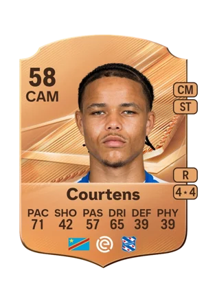 Courtens - 58 - Rare EA FC 27 card