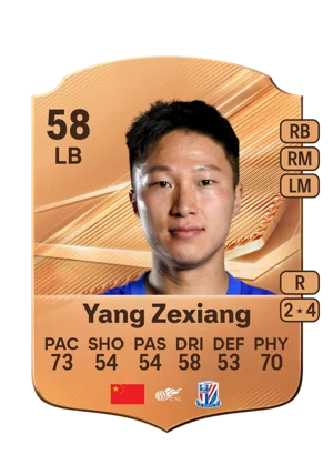 Yang Zexiang - 58 - Rare EA FC 27 card