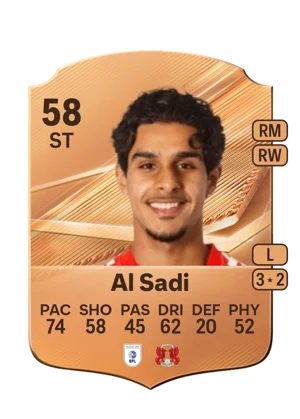 Al Sadi - 58 - Rare EA FC 27 card