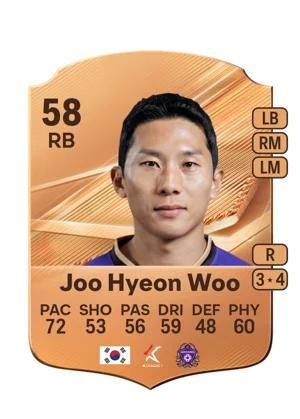 Joo Hyeon Woo - 58 - Rare EA FC 27 card