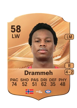 Drammeh - 58 - Rare EA FC 27 card