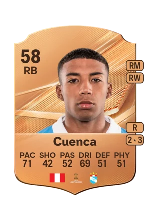 Cuenca - 58 - Rare EA FC 27 card