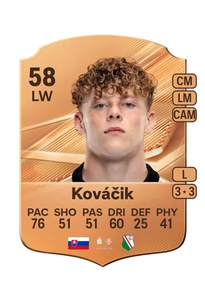 Kováčik - 58 - Rare EA FC 27 card