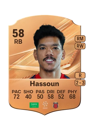 Hassoun - 58 - Rare EA FC 27 card