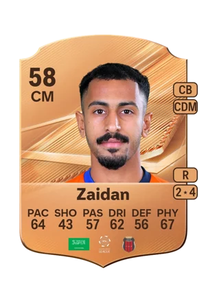 Zaidan - 58 - Rare EA FC 27 card