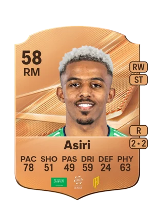 Asiri - 58 - Rare EA FC 27 card