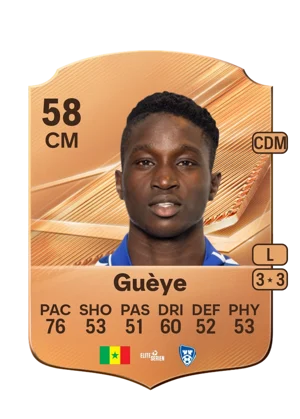 Guèye - 58 - Rare EA FC 27 card