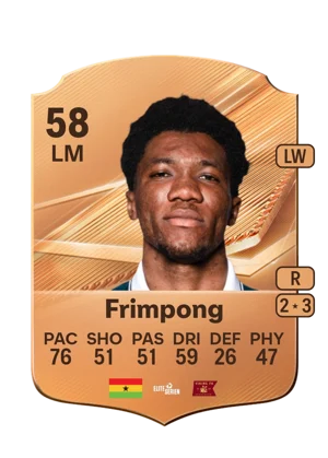 Frimpong - 58 - Rare EA FC 27 card