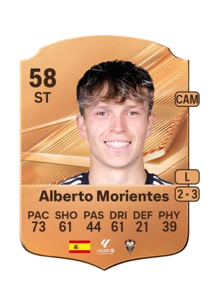 Alberto Morientes - 58 - Rare EA FC 27 card