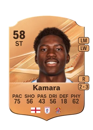 Kamara - 58 - Rare EA FC 27 card