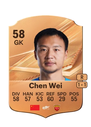 Chen Wei - 58 - Rare EA FC 27 card