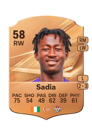 Sadia - 58 - Rare EA FC 27 card