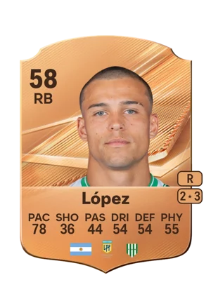 López - 58 - Rare EA FC 27 card
