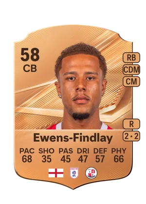 Ewens-Findlay - 58 - Rare EA FC 27 card