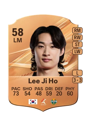 Lee Ji Ho - 58 - Rare EA FC 27 card