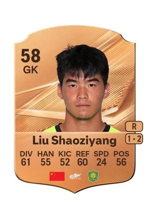 Liu Shaoziyang - 58 - Rare EA FC 27 card