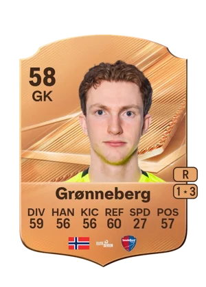 Grønneberg - 58 - Rare EA FC 27 card