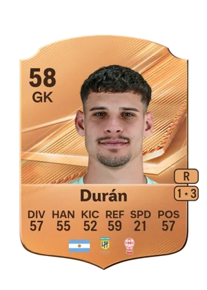 Durán - 58 - Rare EA FC 27 card