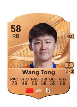 Wang Tong - 58 - Rare EA FC 27 card