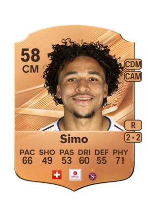 Simo - 58 - Rare EA FC 27 card