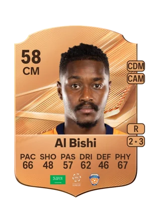 Al Bishi - 58 - Rare EA FC 27 card