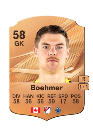 Boehmer - 58 - Rare EA FC 27 card