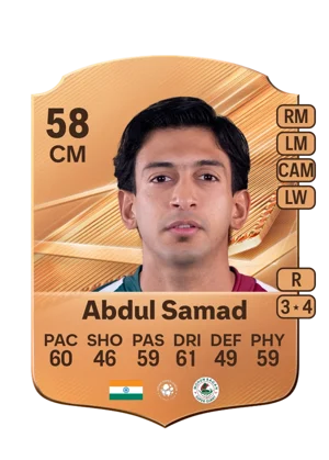 Abdul Samad - 58 - Rare EA FC 27 card
