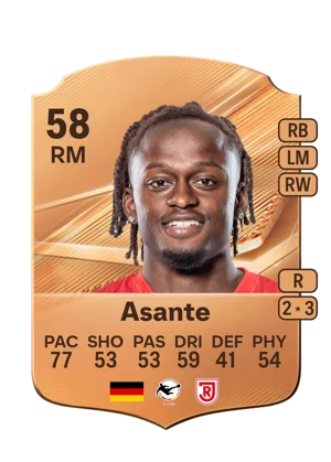 Asante - 58 - Rare EA FC 27 card