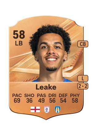 Leake - 58 - Rare EA FC 27 card