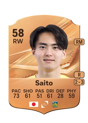 Saito - 58 - Rare EA FC 27 card