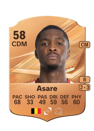 Asare - 58 - Rare EA FC 27 card